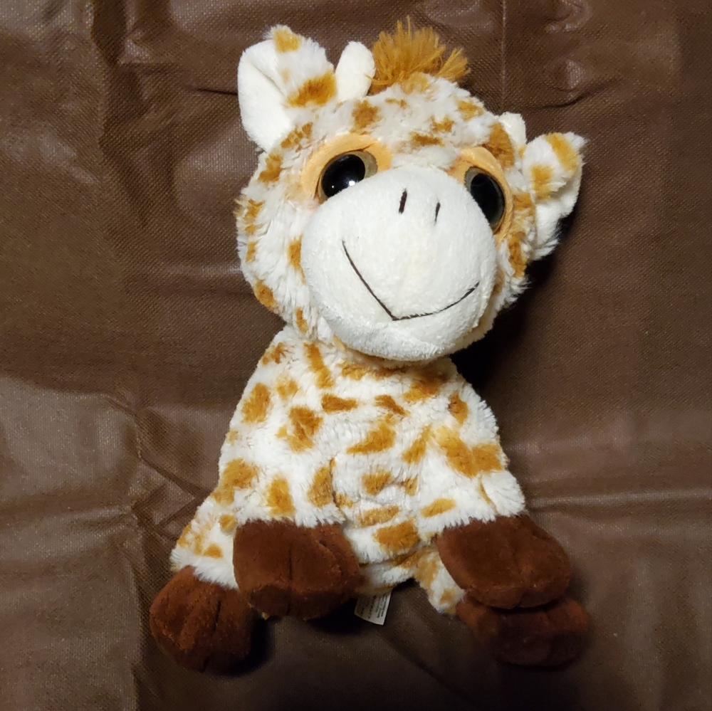 Cuddly Brown and Cream Giraffe Stuffed Animal